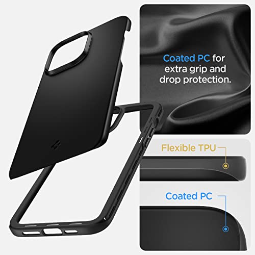 Spigen Thin Fit Designed for iPhone 14 Case (2022) - Black