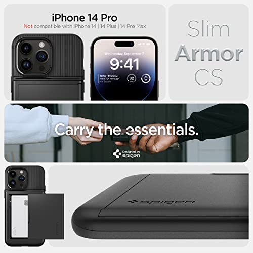 Spigen Slim Armor CS Designed for iPhone 14 Pro Case (2022) - Black