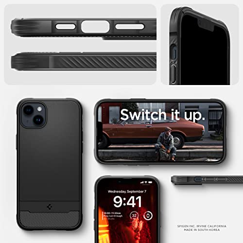 Spigen Rugged Armor (MagFit) [Extreme Protection Tech] Designed for iPhone 14 Case (2022) - Matte Black