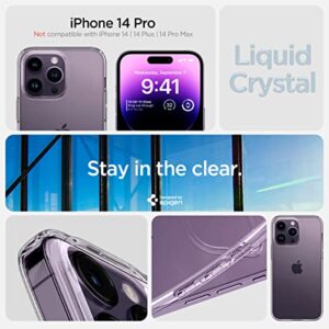 Spigen Liquid Crystal [Anti-Yellowing Technology] Designed for iPhone 14 Pro Case (2022) - Crystal Clear