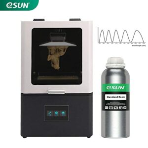 eSUN 405nm LCD 3D Printer Rapid Resin UV Curing Resin General Purpose Standard Resin High Precision Low Shrinkage Photopolymer Resin with Good Fluidity for Photon UV Curing LCD 3D Printer