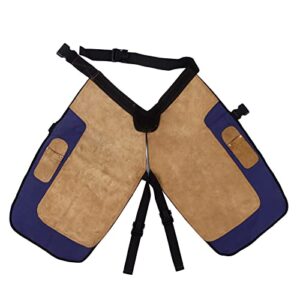 yosoo horse farrier apron, horseshoe pants with pocket canvas suede farrier tool apron cowhide farm accessories trimmer chaps hoof care