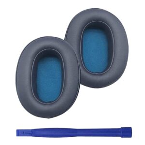 wh-xb900n replacement ear pads potein leather earpads cover quite-comfort sponge ear cushion pad earmuff repair parts compatible with wh-xb900n on-ear headphone(blue)
