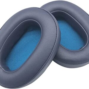 WH-XB900N Replacement Ear Pads Potein Leather Earpads Cover Quite-Comfort Sponge Ear Cushion Pad Earmuff Repair Parts Compatible with WH-XB900N On-Ear Headphone(Blue)