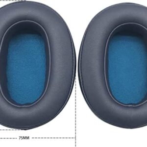 WH-XB900N Replacement Ear Pads Potein Leather Earpads Cover Quite-Comfort Sponge Ear Cushion Pad Earmuff Repair Parts Compatible with WH-XB900N On-Ear Headphone(Blue)