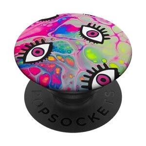 evil eye trippy aesthetic gothic hot pink groovy occult cute popsockets standard popgrip