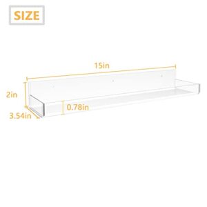 BATHHOLD Acrylic Stove Top Shelf for Kitchen Adhesive with Additional Removable Middle Divider,Non Magnetic Fit 30"