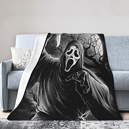 Queen Sumy Horror Movie Blanket,Throw Blanket Ultra Soft Flannel Blankets for Sofa Bed Couch All Season Cozy Blanket 50''x40''