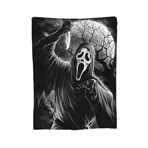 Queen Sumy Horror Movie Blanket,Throw Blanket Ultra Soft Flannel Blankets for Sofa Bed Couch All Season Cozy Blanket 50''x40''