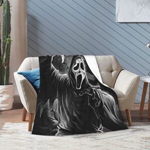 Queen Sumy Horror Movie Blanket,Throw Blanket Ultra Soft Flannel Blankets for Sofa Bed Couch All Season Cozy Blanket 50''x40''