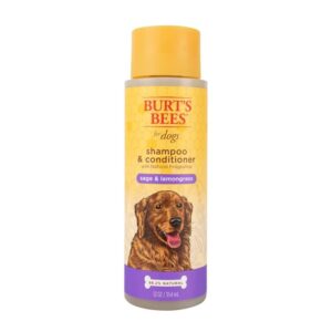 burt's bees natural pet care shampoo & conditioner sage & lemongrass scent, 12 fl. oz.
