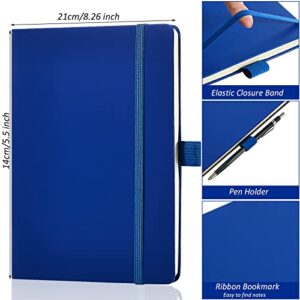 28 Pack Lined Notebook Journal Bulk A5 Hardcover Notebook PU Leather College Ruled Notepad 5.5 x 8.2 Inch Ruled Lined Journal Set With Pen Holder for School Business Work Travel Writing(Mixed Color)