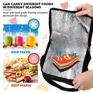 Nuogo 15 Pack Insulated Lunch Bags Bulk, Reusable Cooler Bags, Leakproof Lunch Boxes Set, Waterproof Thermal Cooler Bags, Insulated Beverage Bag for Women Men Office Work Picnic Beach (Black)