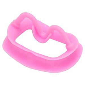 2pcs Mouth Opener, Silicone Silicone Cheek Retractor, Reusable Portable Dental Oral Cheek Flexible Retracto for Oral Mouth Opener Dental Challenge Game[pink]