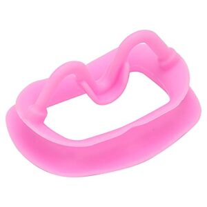 2pcs Mouth Opener, Silicone Silicone Cheek Retractor, Reusable Portable Dental Oral Cheek Flexible Retracto for Oral Mouth Opener Dental Challenge Game[pink]