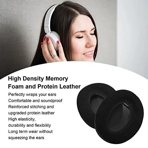 Headphones Replacement Ear Pad, Memory Foam Ear Cushions Cover for WH H910N WH H900N Headphones, Soft and Resistant(Black)