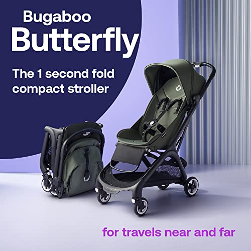 Bugaboo Butterfly - 1 Second Fold Ultra-Compact Stroller - Lightweight & Compact - Great for Travel - Forest Green