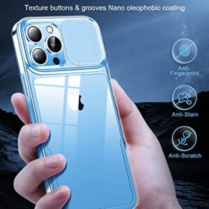 Simtect for iPhone 13 Pro Max Case with Camera Cover for iPhone 12 Pro Max Case Crystal Clear & Not-Yellowing Slim Miltary Shockproof Protective Phone Case for iPhone 13 Pro Max & 12 Pro Max (Clear)