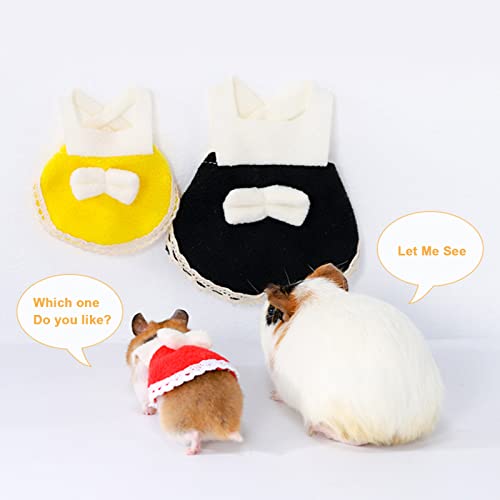 Guinea Pig Santa Christmas Costume Rabbit Christmas Clothes Small Animal Guinea Pig Warm Vest Clothes Costume Soft T-Shirt for Puppy Kitten Pig Rabbit Ferret Xmas Party Supply