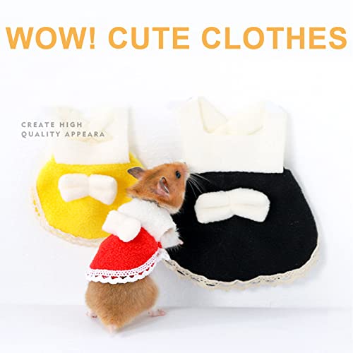 Guinea Pig Santa Christmas Costume Rabbit Christmas Clothes Small Animal Guinea Pig Warm Vest Clothes Costume Soft T-Shirt for Puppy Kitten Pig Rabbit Ferret Xmas Party Supply