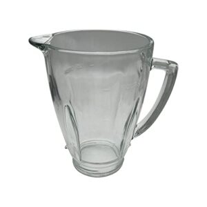 Replacement 6-cup glass jar,Compatible with Oster Pro 1200 Blenders (BLSTMB-CBG, BLSTMB-CBF, BLSTMB-BBG) and Oster Master Series Blender(BLSTJJ-GPB-000,BLSTTM-GM0-000) (Glass Jar)