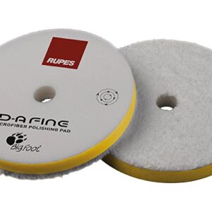 rupes fine d-a microfiber polishing pad (yellow) Ø 85mm, single pad