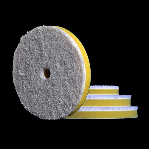 RUPES Fine D-A Microfiber Polishing Pad (Yellow) Ø 85mm, Single Pad