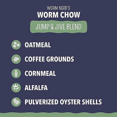 Arcadia Garden Products Worm Chow - Jump & Jive Blend - 2 lbs, Wormeries, Vermiculture, Worm Feeding, Worm Nutrition (WN37)