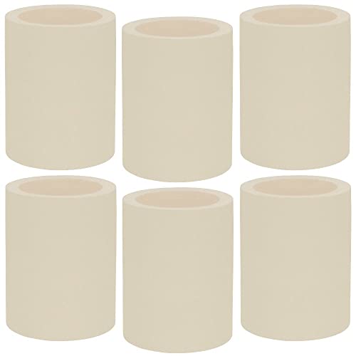 KOOZIE Thick Foam Can Cooler | The Original Insulated Cooler for Beer Cans & Bottles | 6 Pack Blank 12 oz Non-Collapsible Can Hugger | Personalized Gifts for Events, Weddings, Parties (Ivory)