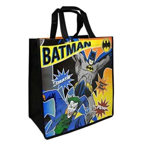 Batman Party Favors Set Batman Reusable Bag Bundle - 2 Pc Batman Tote Bags with Batman Stickers, and More (Batman Bags for Birthday)