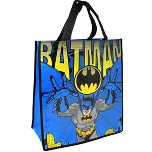 Batman Party Favors Set Batman Reusable Bag Bundle - 2 Pc Batman Tote Bags with Batman Stickers, and More (Batman Bags for Birthday)