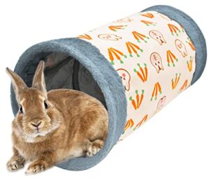 afyhh guinea-pig rabbit tunnel-tube toys - bunny hamster hideout small animal activity tunnels hideaway accessoies for dwarf rabbits guinea pigs kitty (pink)