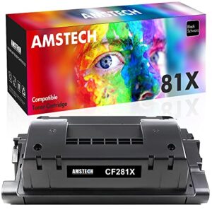 81x toner cartridge replacement for hp 81x cf281x 81a cf281a toner cartridge for hp laserjet enterprise mfp m630h m630dn m630f m630z m605 m606 m630 printer (black, 1-pack)