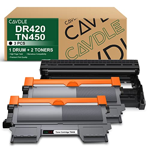 CAVDLE Compatible Toner Cartridge and Drum Unit Set Replacement for Brother DR420 and TN420 Work with Brother HL-2270DW HL-2280DW HL-2230 HL-2240 MFC-7360N MFC-7860DW DCP-7065DN IntelliFax 2840 3Packs