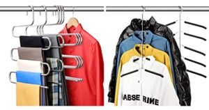 doiown pants hangers blouse tree clothes hangers space saving hangers closet storage organzier for pants, clothes, coat, shirt