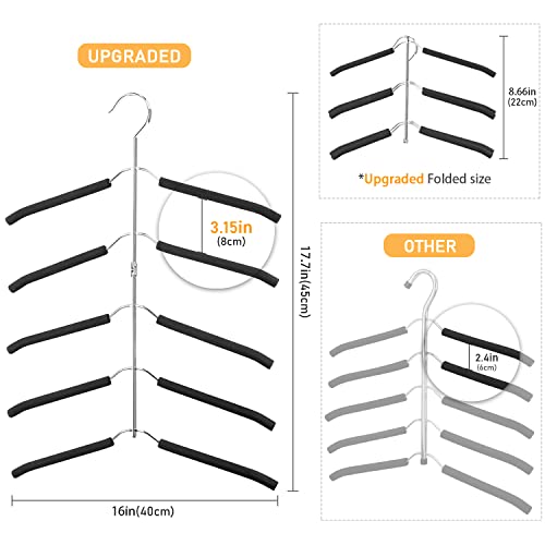 DOIOWN Pants Hangers Blouse Tree Clothes Hangers Space Saving Hangers Closet Storage Organzier for Pants, Clothes, Coat, Shirt