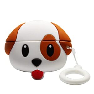 Cute Case Design for Apple AirPods Pro Anime Monster Cartoon Cool Kawaii Cover Silicone Shell Anti-Fall Cases with The Keychain for AirPods Pro 2019 for Women Men (AirPods Pro, Dog)
