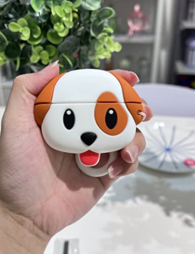 Cute Case Design for Apple AirPods Pro Anime Monster Cartoon Cool Kawaii Cover Silicone Shell Anti-Fall Cases with The Keychain for AirPods Pro 2019 for Women Men (AirPods Pro, Dog)