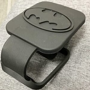 WINGKING with Ring for Batman Trailer Hitch Tube Cover Plug Cap,Tow Hitch Cover,Rubber Receiver Tube Hitch Plug (fit B-atman Hitch Plugs)