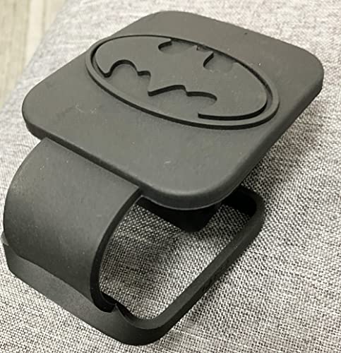 WINGKING with Ring for Batman Trailer Hitch Tube Cover Plug Cap,Tow Hitch Cover,Rubber Receiver Tube Hitch Plug (fit B-atman Hitch Plugs)