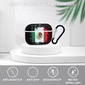 VINISATH Musical Mexico Flag Compatible with AirPods Pro Case Cover Keychain Portable Shockproof Airpod Cases Accessories Protective for Women Men Girls Hard Headphone Apple