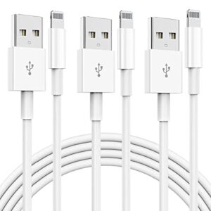 iphone charger cord lightning cable [mfi certified] 6ft/6ft/10ft 3 pack apple chargers for iphone fast iphone charging cable compatible for iphone 14 13 13pro 12 11 max xs xr x se ipad and more