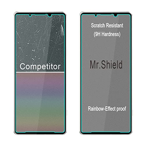 Mr.Shield [3-Pack] Designed For Sony Xperia 1 IV [Tempered Glass] [Japan Glass with 9H Hardness] Screen Protector with Lifetime Replacement