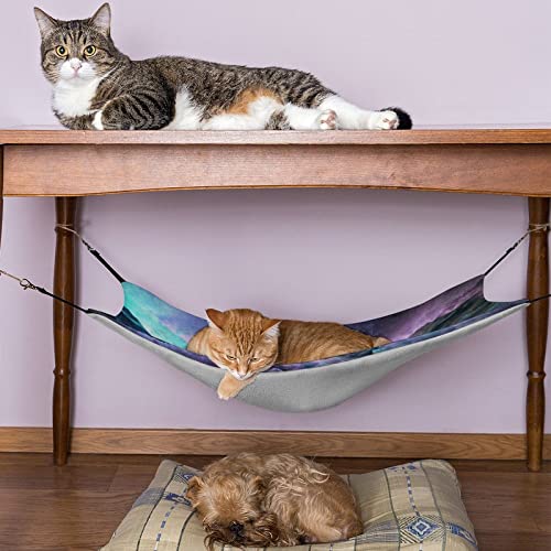 Amazing Galaxy Cloud Space Pet Hammock Comfortable Adjustable Hanging Bed for Small Animals Dogs Cats Hamster