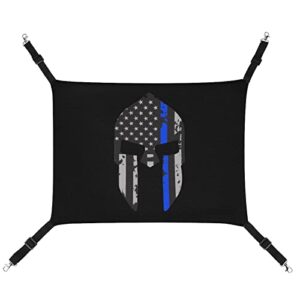 police thin line flag spartan pet hammock comfortable adjustable hanging bed for small animals dogs cats hamster