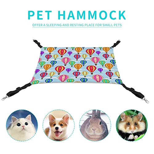 Colorful Hot Air Balloon Pet Hammock Comfortable Adjustable Hanging Bed for Small Animals Dogs Cats Hamster