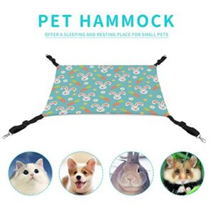 Bunny Love Carrot Pet Hammock Comfortable Adjustable Hanging Bed for Small Animals Dogs Cats Hamster