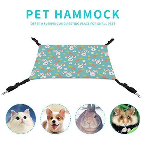 Bunny Love Carrot Pet Hammock Comfortable Adjustable Hanging Bed for Small Animals Dogs Cats Hamster