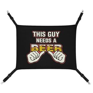 this guy needs a beer pet hammock comfortable adjustable hanging bed for small animals dogs cats hamster