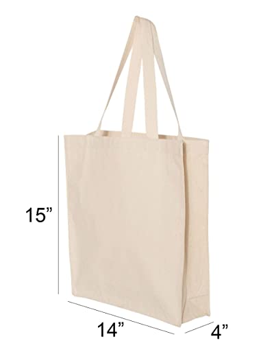 TeesAndTankYou Pitbull Mom Tote Bag Canvas Tote Bag Reusable Grocery Bag for Shopping and Travel (Natural)